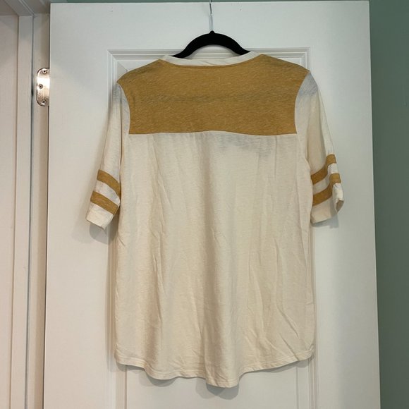 Lucky Brand California Script Ringer Tee Large - Picture 3 of 3